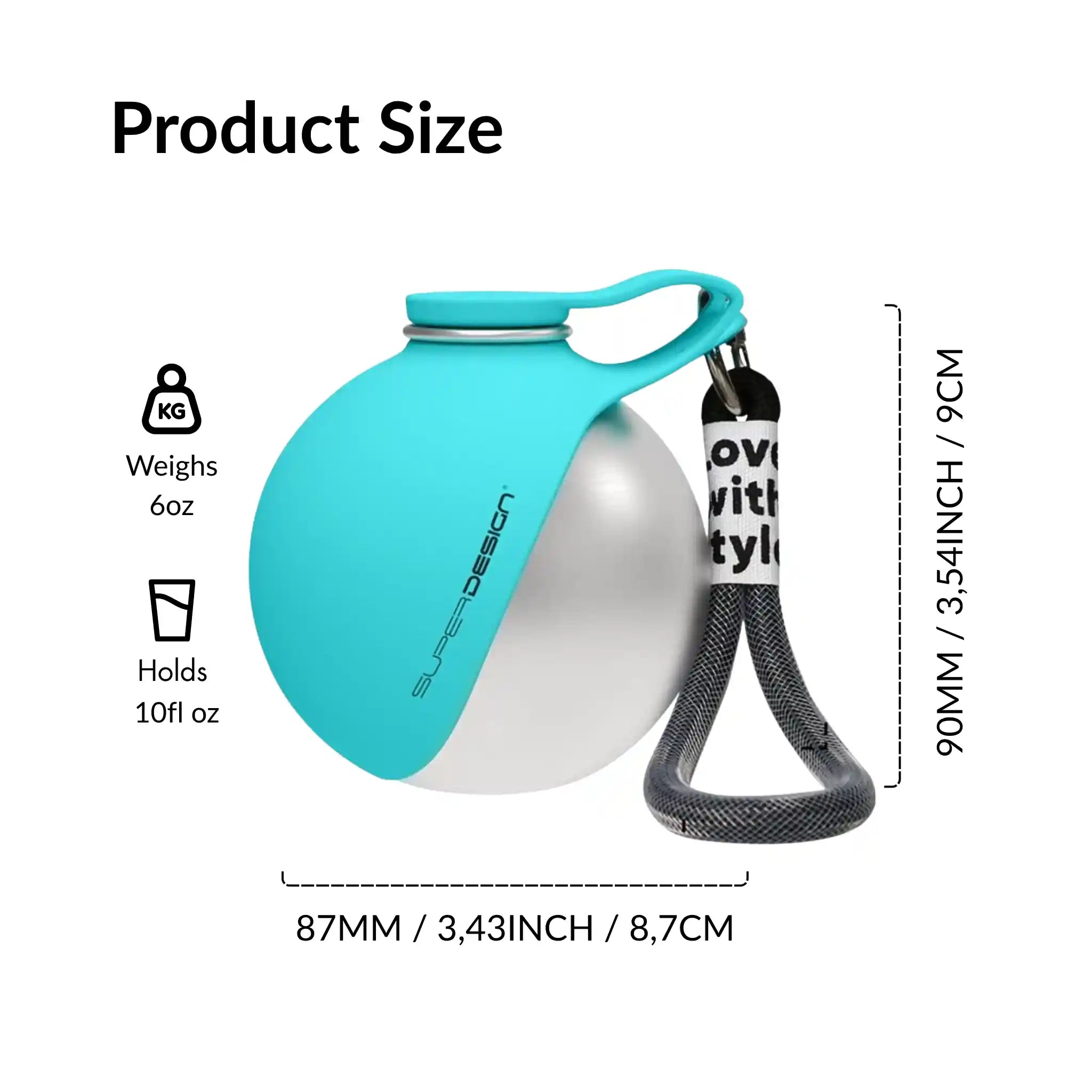 Sfera- Portable Travel Flask 10oz